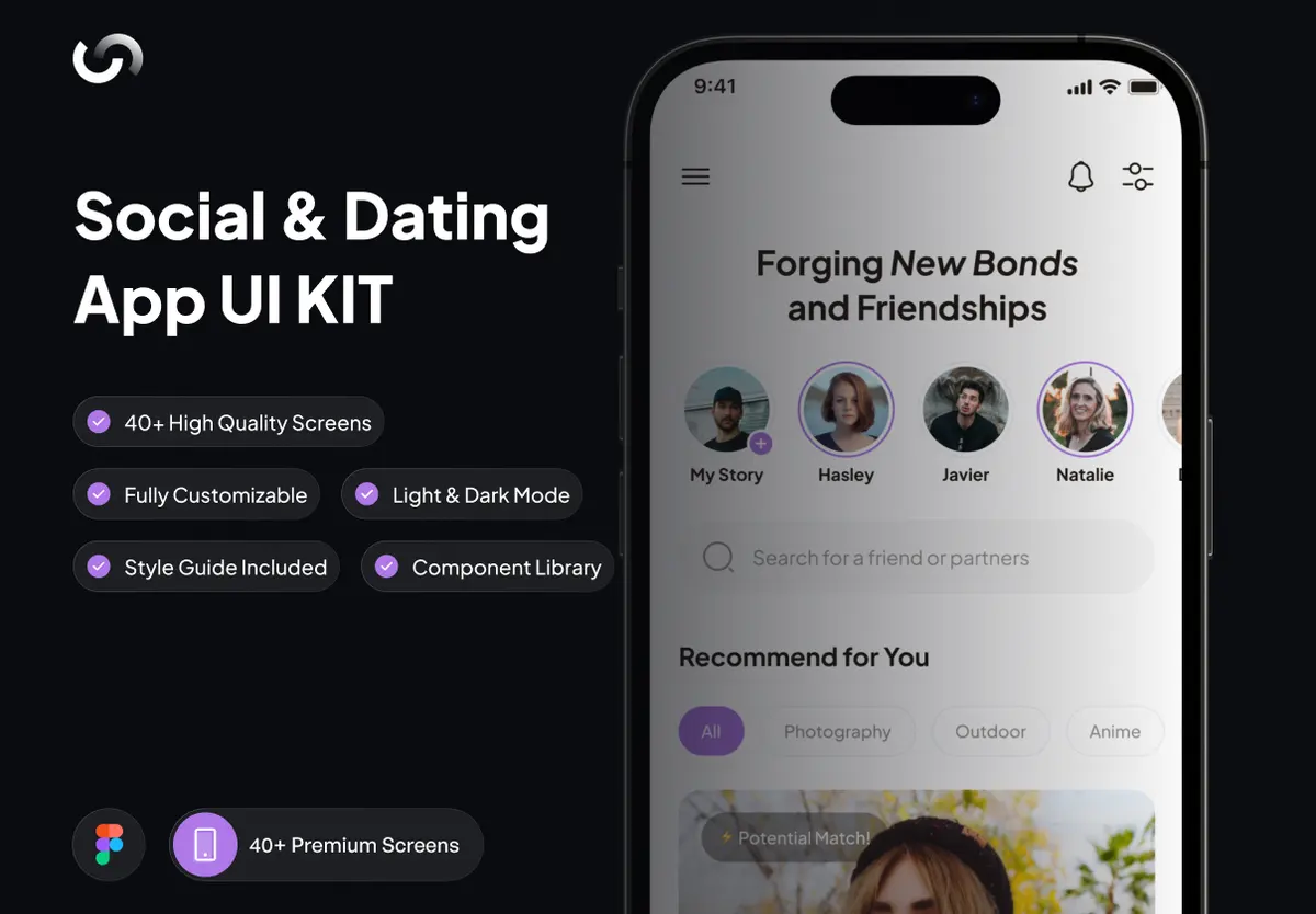 Heact – Dating Apps UI Kit