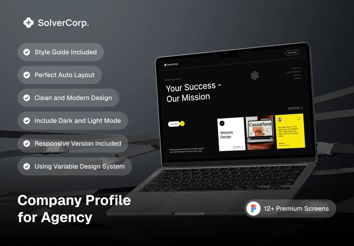 SolverCorp | Company Web Profile | Minimalist Style